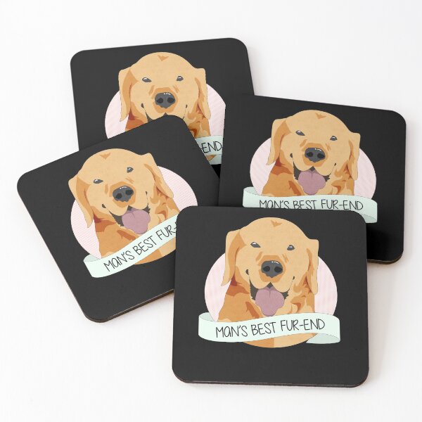 Item preview, Happy Retriever - Mans Best Fur-end designed and sold by Lady Grim.