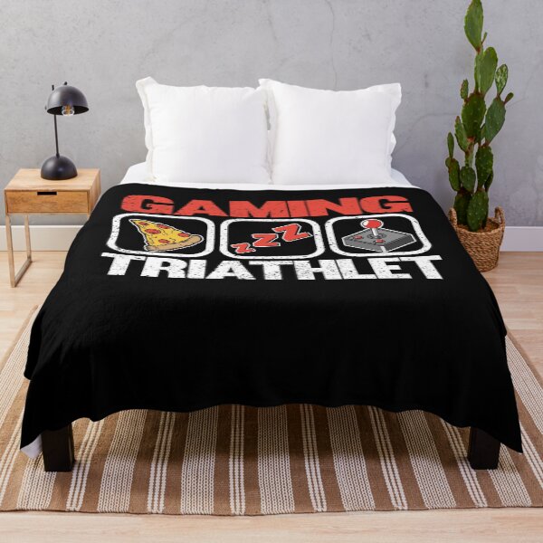 Item preview, Funny Gaming Triathlet Pizza Sleep Gamer Gift Player Games designed and sold by Stronzi.