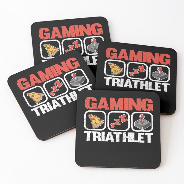 Item preview, Funny Gaming Triathlet Pizza Sleep Gamer Gift Player Games designed and sold by Stronzi.
