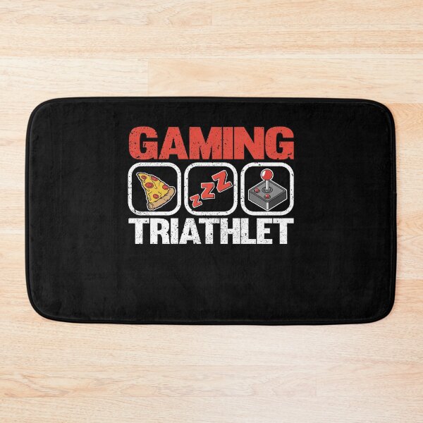 Item preview, Funny Gaming Triathlet Pizza Sleep Gamer Gift Player Games designed and sold by Stronzi.