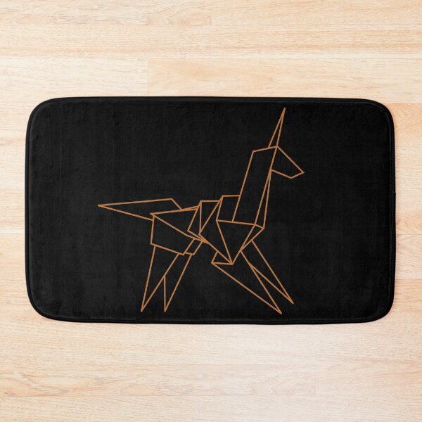 Item preview, Unicorn Dreams - Golden Wireframe designed and sold by cyberlight.