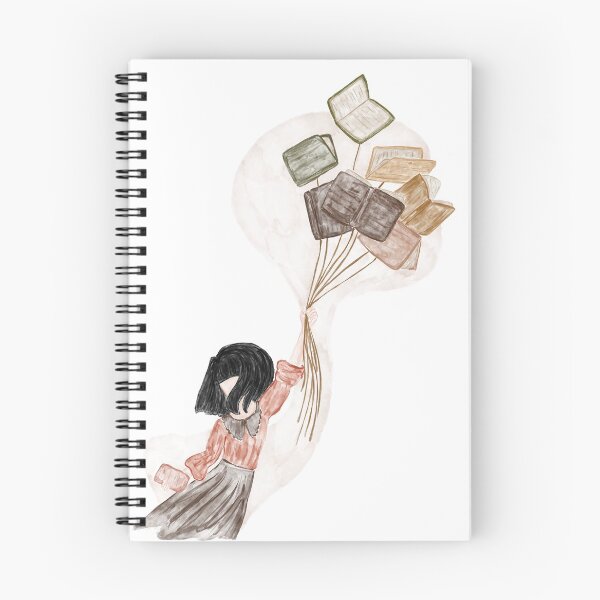 Item preview, Girl and Flying Books designed and sold by tinyolstudio.