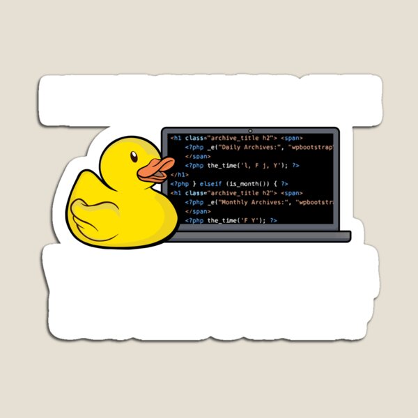 Item preview, Funny Rubber Duck Debugging Superpower Coding Gift designed and sold by Stronzi.