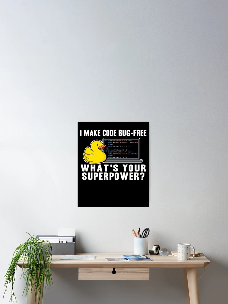 Thumbnail 2 von 3, Poster, Programmierer Ente Programmieren Debugging Lustig designt und verkauft von Stronzi.