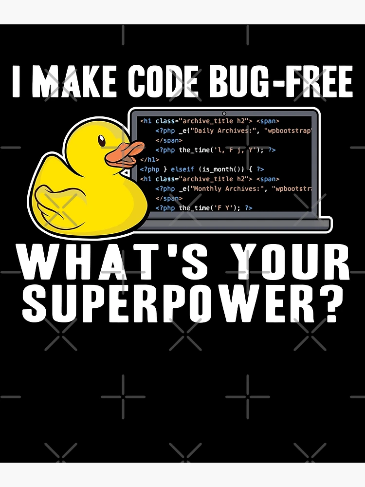 Thumbnail 3 von 3, Poster, Programmierer Ente Programmieren Debugging Lustig designt und verkauft von Stronzi.