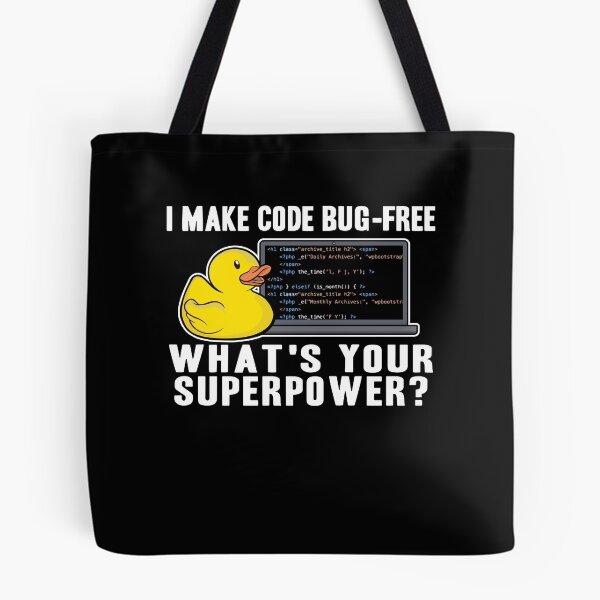 Item preview, Funny Rubber Duck Debugging Superpower Coding Gift designed and sold by Stronzi.