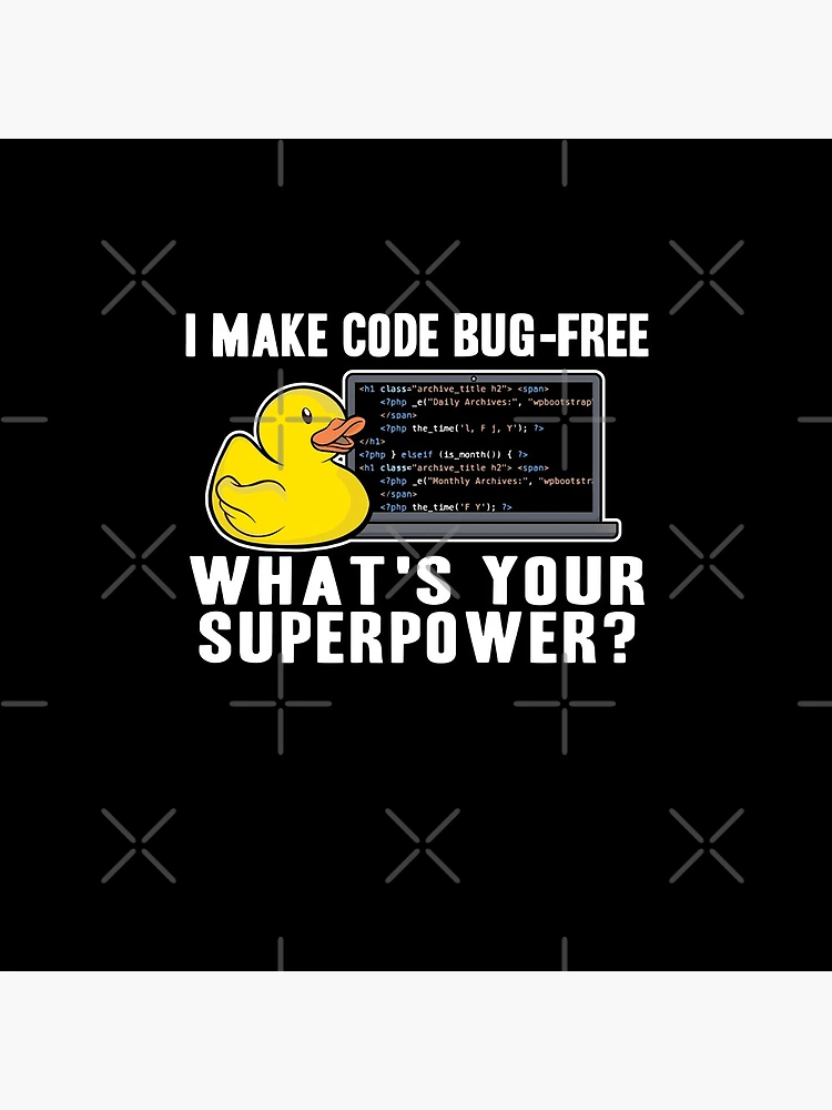 Thumbnail 4 von 4, Uhr, Programmierer Ente Programmieren Debugging Lustig designt und verkauft von Stronzi.