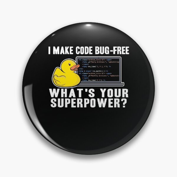 Item preview, Funny Rubber Duck Debugging Superpower Coding Gift designed and sold by Stronzi.