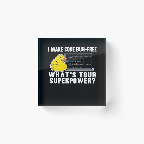 Item preview, Funny Rubber Duck Debugging Superpower Coding Gift designed and sold by Stronzi.