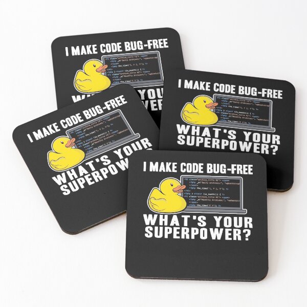 Item preview, Funny Rubber Duck Debugging Superpower Coding Gift designed and sold by Stronzi.