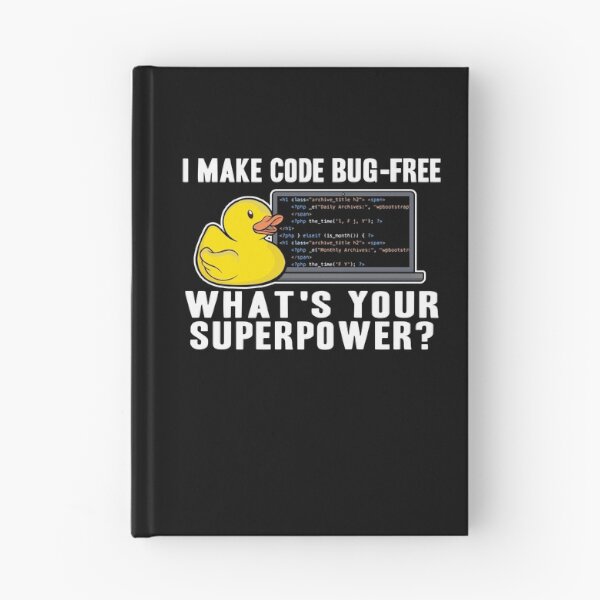 Item preview, Funny Rubber Duck Debugging Superpower Coding Gift designed and sold by Stronzi.