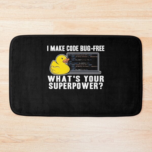 Item preview, Funny Rubber Duck Debugging Superpower Coding Gift designed and sold by Stronzi.