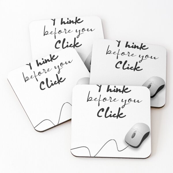 Item preview, Think before you Click designed and sold by engineram.