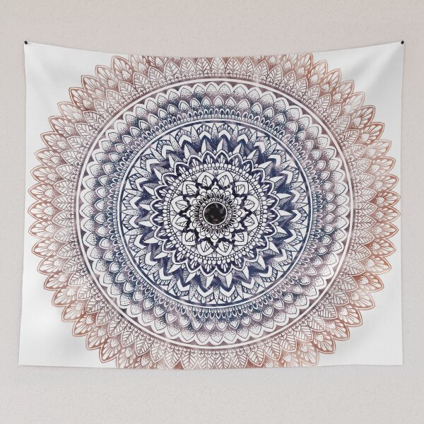 Item preview, Blue mandala art designed and sold by Mandala & More.