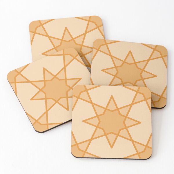 Item preview, Geometric Pattern: Octagram: Butterscotch designed and sold by Red Wolf.