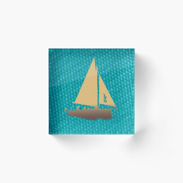 Segelboot: Schönes aus den Dangast-Sternen Acrylblock