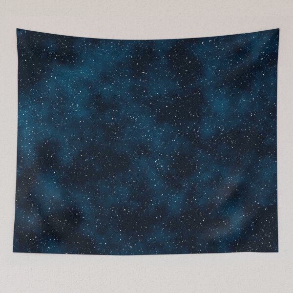 Item preview, bright galaxy blue and green stars in space designed and sold by The Red Shop.