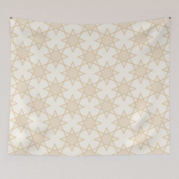 Item preview, Geometric Pattern: Octagram: Linen designed and sold by Red Wolf.