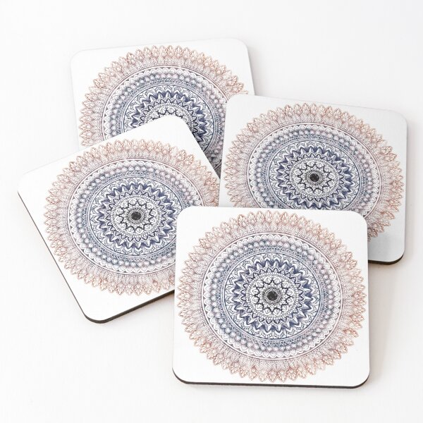 Item preview, Blue mandala art designed and sold by Mandala & More.