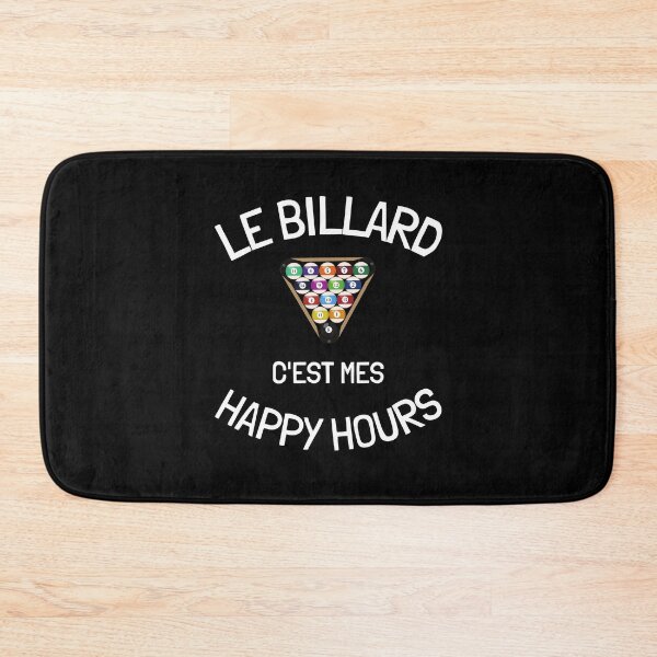 Aperçu de l'œuvre Le billard c'est mes happy hours humour drôle créée et vendue par joozybart.