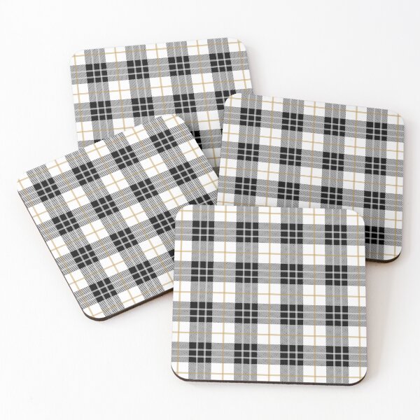 Item preview, White and Black Plaid pattern designed and sold by Found Dream.