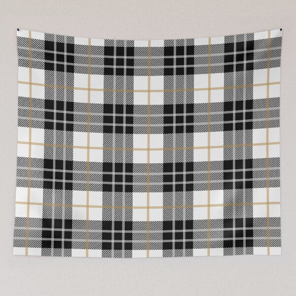 Item preview, White and Black Plaid pattern designed and sold by Found Dream.