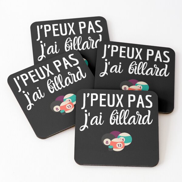 Aperçu de l'œuvre Je peux pas j'ai billard humour drôles jeux créée et vendue par joozybart.