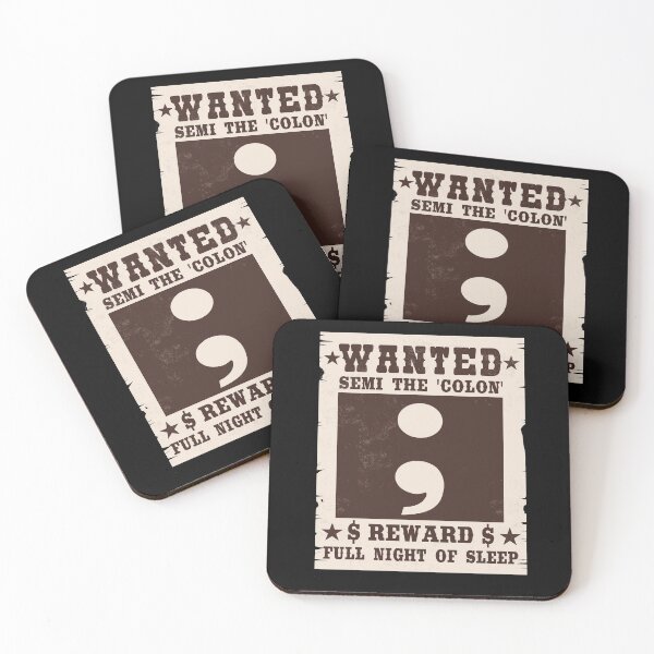 Item preview, Funny Wanted Poster Semicolon Programmer Gift designed and sold by Stronzi.