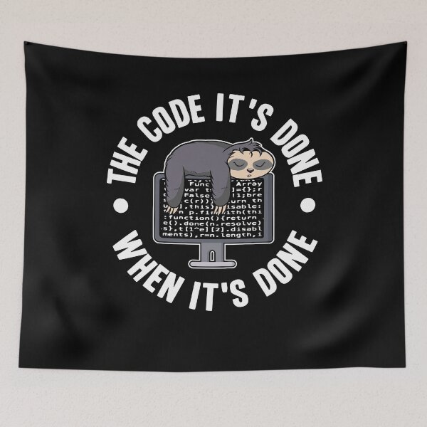 Item preview, Funny Coding Sloth Sleep Programmer Coder Gift designed and sold by Stronzi.