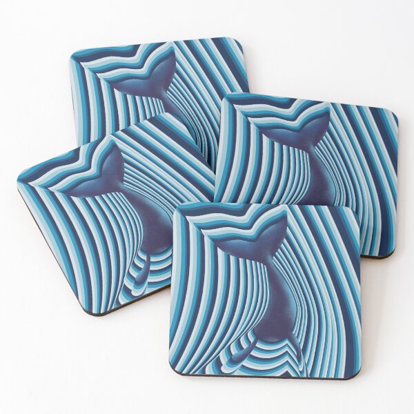 Item preview, Blue whale with flippers swimming designed and sold by unepommedeterre.
