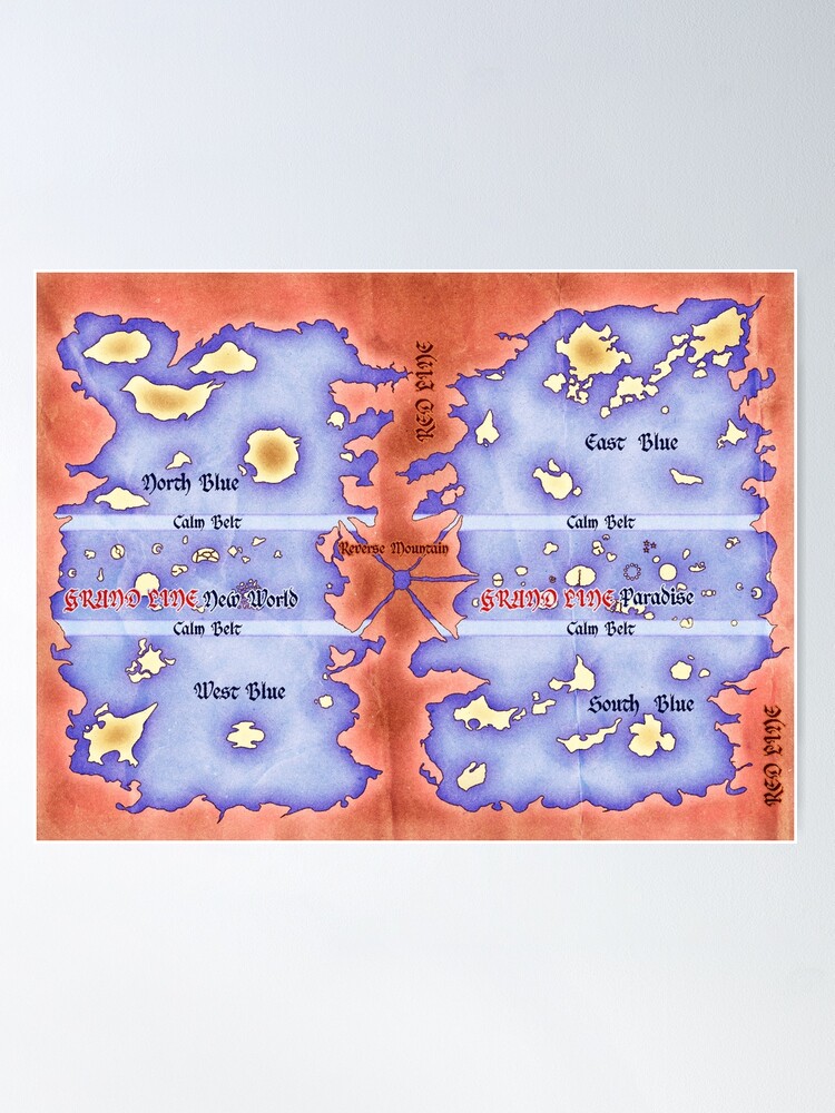 One Piece Anime World Map 