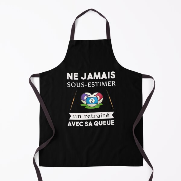 Aperçu de l'œuvre Jamais sous-estimer retraité avec sa queue billard créée et vendue par joozybart.