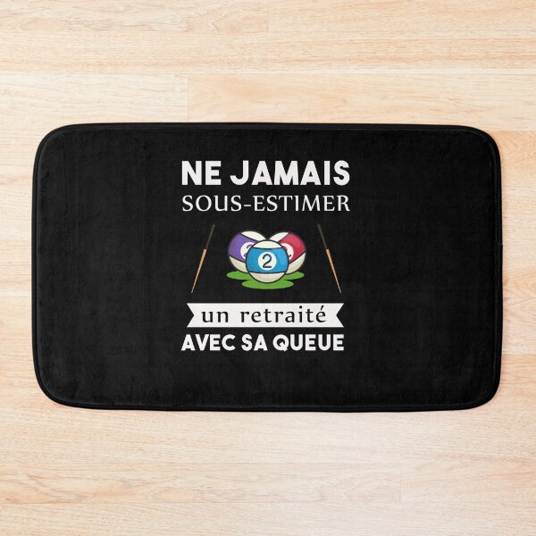 Aperçu de l'œuvre Jamais sous-estimer retraité avec sa queue billard créée et vendue par joozybart.