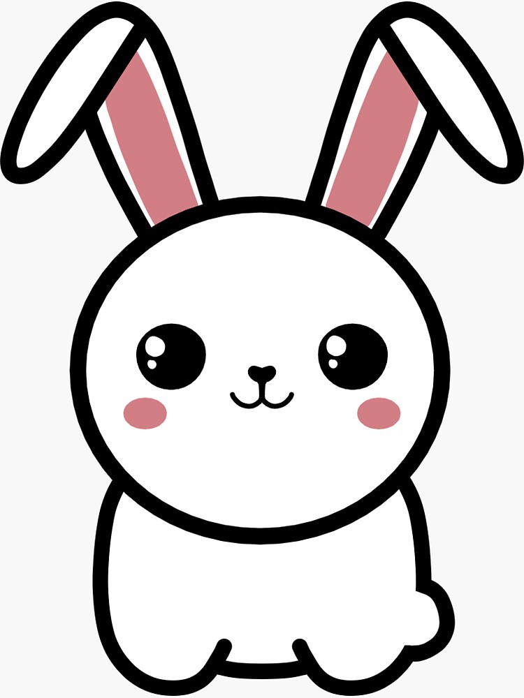 Cute Pretty Kawaii Bunny Rabbit Drawing Cartoon #7 Vinyl Decal Sticker –  Shinobi Stickers