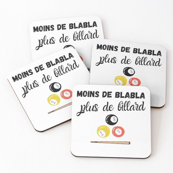 Aperçu de l'œuvre Moins de blabla plus de billard humour drôle créée et vendue par joozybart.