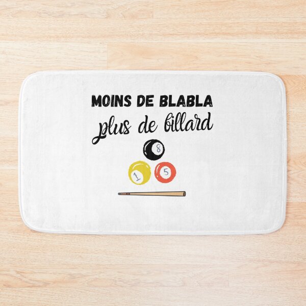 Aperçu de l'œuvre Moins de blabla plus de billard humour drôle créée et vendue par joozybart.