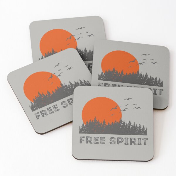 Artikelvorschau, Free Spirit Vintage-T-Shirt zum Wandern im Wald und Sonnenuntergang entworfen und verkauft von Rrrainbow.