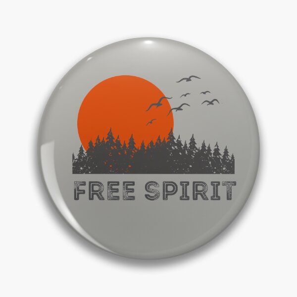 Artikelvorschau, Free Spirit Vintage-T-Shirt zum Wandern im Wald und Sonnenuntergang entworfen und verkauft von Rrrainbow.