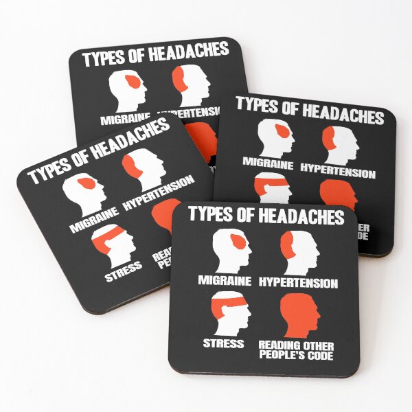 Item preview, Funny Programmer Types of Headaches Coding Gift designed and sold by Stronzi.