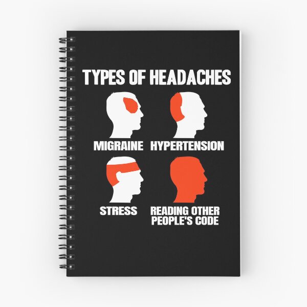 Item preview, Funny Programmer Types of Headaches Coding Gift designed and sold by Stronzi.
