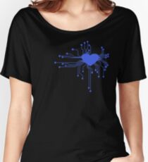 Circuit Heart (Blue) Women's Relaxed Fit T-Shirt