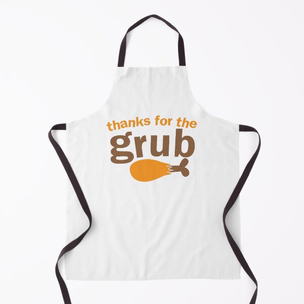Item preview, THANKS FOR THE GRUB! with chicken drumstick for THANKSGIVING designed and sold by jazzydevil.