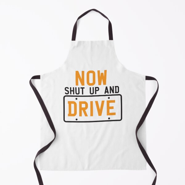 Item preview, NOW SHUT UP AND DRIVE with license plate warning designed and sold by jazzydevil.