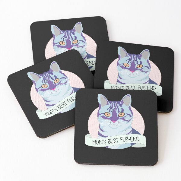 Item preview, Smiling Cat - Mans Best Fur-end designed and sold by Lady Grim.