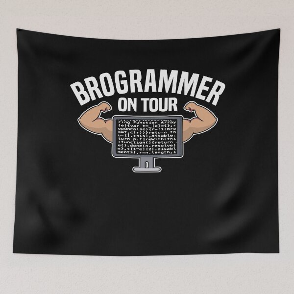 Item preview, Funny Brogrammer On Tour Programmer Fitness Coder designed and sold by Stronzi.