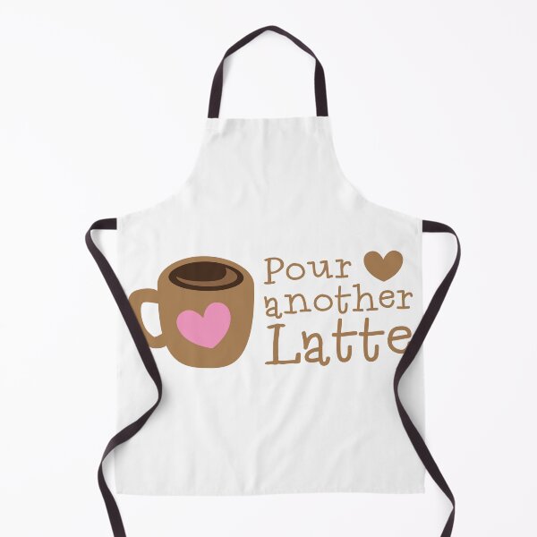Item preview, POUR another Latte with coffee cup and heart designed and sold by jazzydevil.