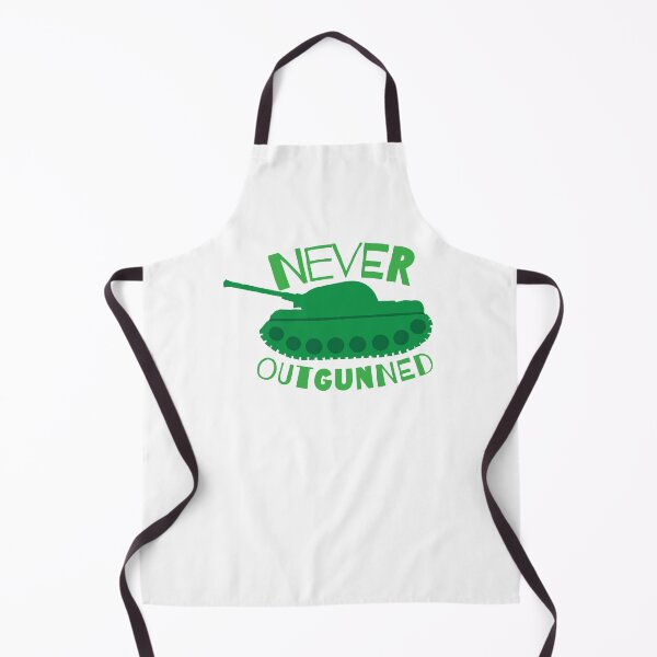 Item preview, NEVER OUTGUNNED with green tank designed and sold by jazzydevil.