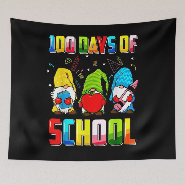 Item preview, Happy 100th Day Of School Three Gnomes Virtual Teachers Kids designed and sold by ninapfvu.