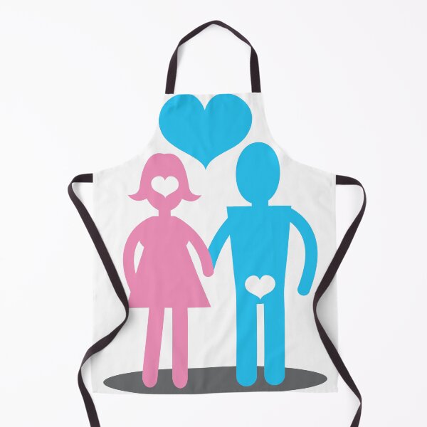 Item preview, Couple Woman thinking with her head Man thins with his ... designed and sold by jazzydevil.