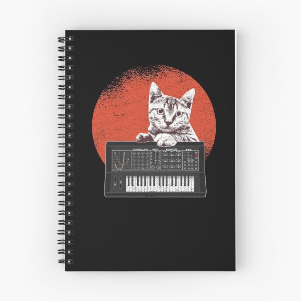Item preview, Analog Synthesizer Cat Vintage Japanese Synths designed and sold by Stronzi.